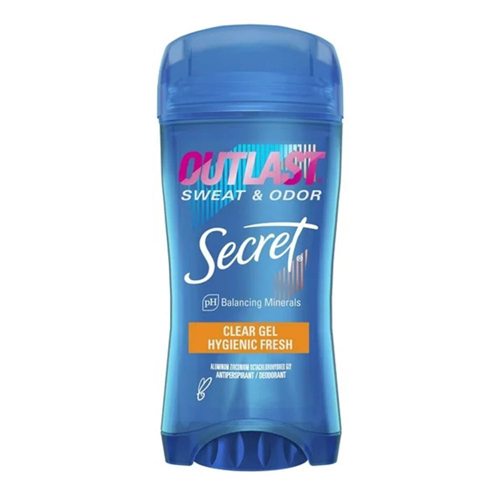 Secret Deodorant Outlast Clear Gel with Hygienic Fresh 2.6Oz (73g)