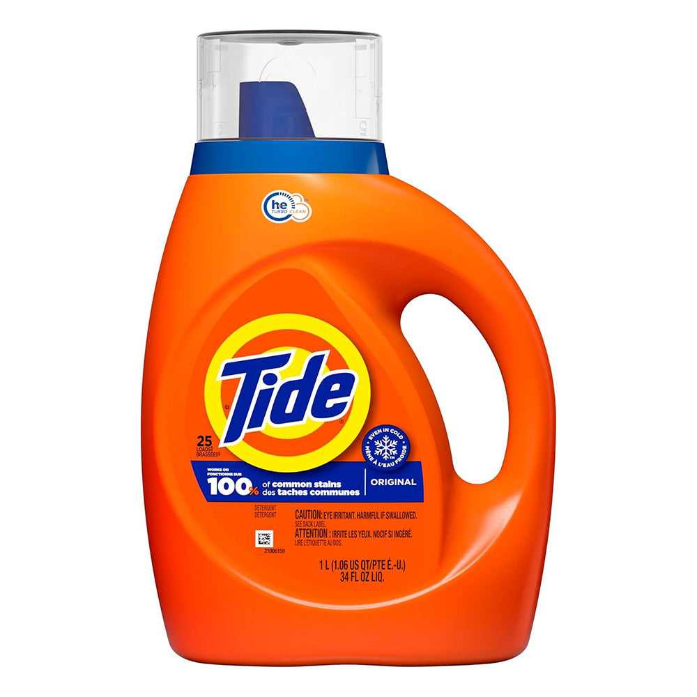 Tide Original Scent Liquid Laundry Detergent 25 Loads 34Oz (1L)