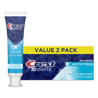 Crest 3D White Advanced Arctic Fresh Whitening Toothpaste, 3.3 Oz, 2 Pack