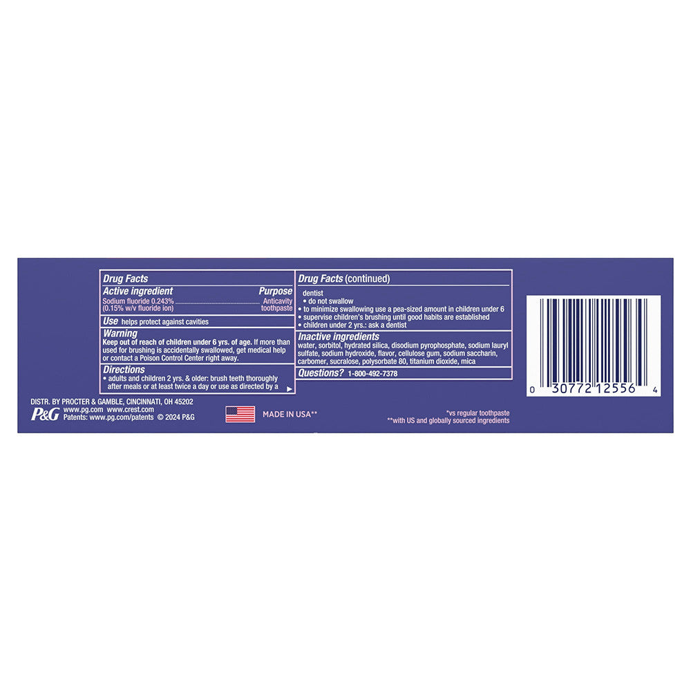 Crest 3D White Advanced Glamorous White Whitening Toothpaste, 3.3 Oz