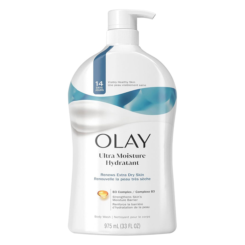 Olay Moisture Ribbons Body Wash Extra Dry Skin Deep Hydration Cleanser 33Oz (975ml)