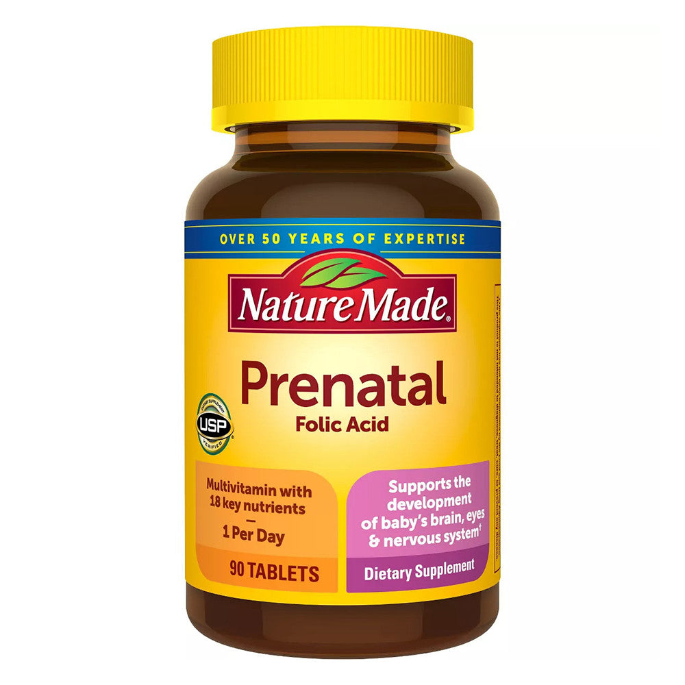 Nature Made Multi Vitamin Prenatal Tablets For Pregnant And Lactating Women - 90 Ea