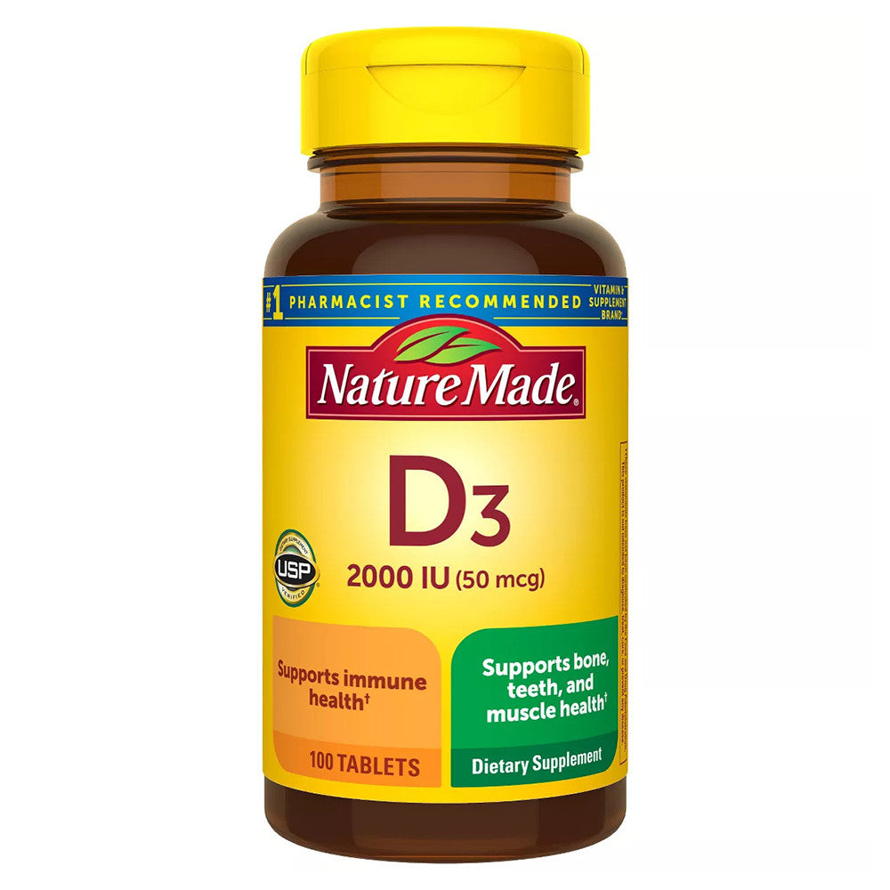 Nature Made Vitamin D3 2000 Iu Tablets - 100 Ea