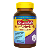 Nature Made Hair, Skin And Nails with Biotin Softgel, 60 Ea
