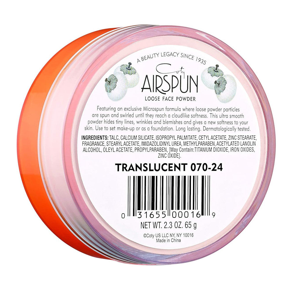 Coty Airspun Loose Face Powder, Translucent, 1.2 Oz