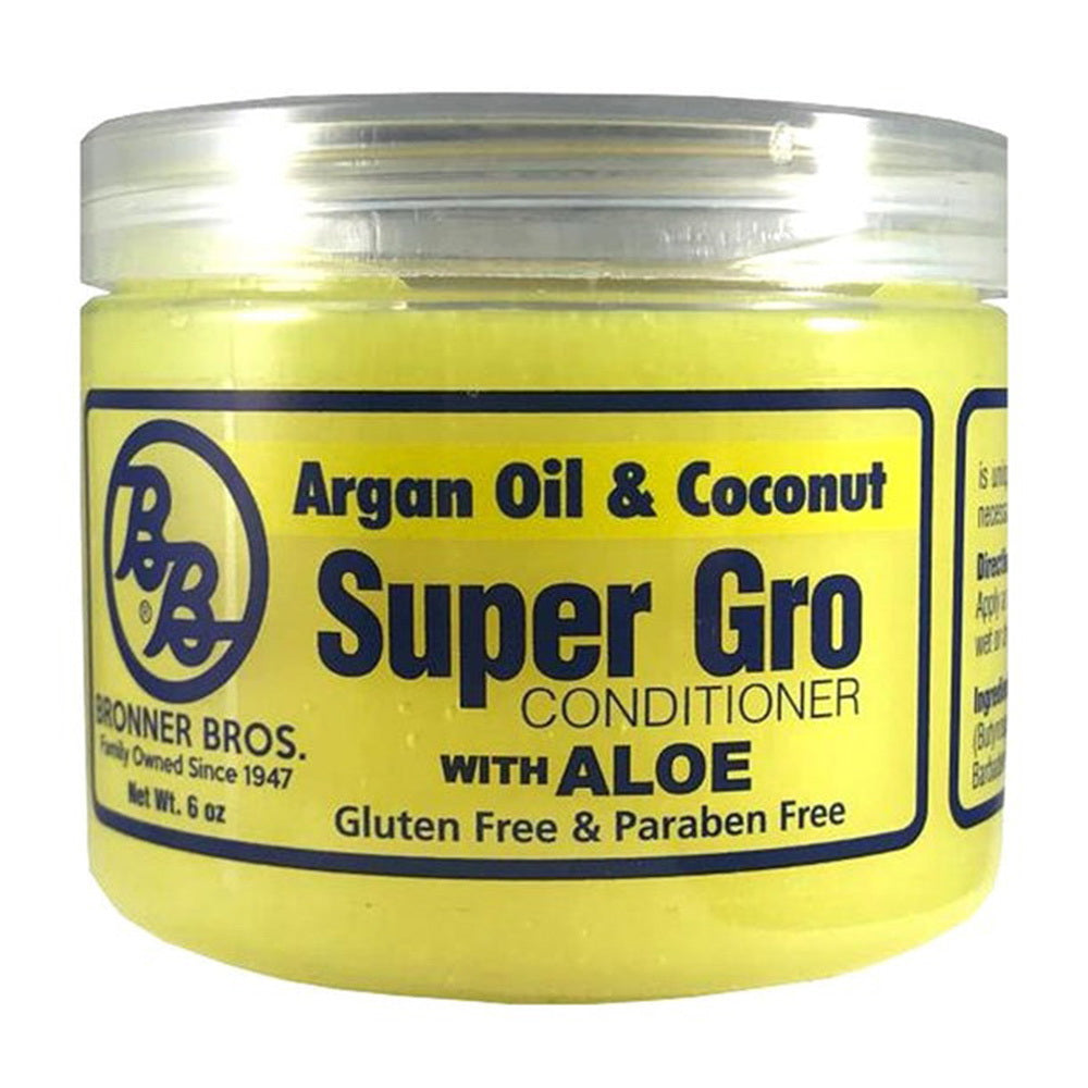 Bronner Brothers Care Super Grow Argan and Coconut hair and scalp Moisturizer 6Oz (170ml)