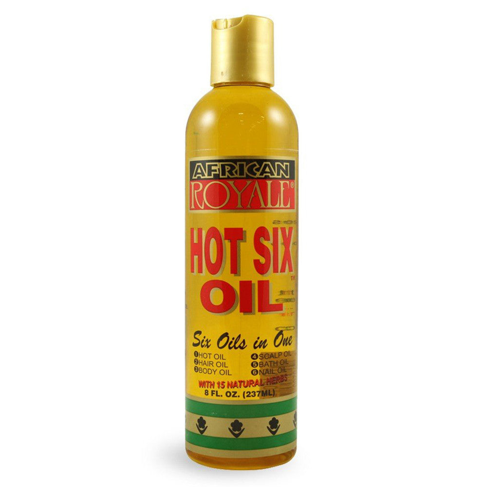 African Royale Hot Six In One Hair Oil With 15 Natural Herbs, 8 oz