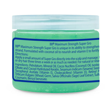 Bronner Brothers Super Gro Conditioner With Vitamin E, Maximum Strength, 6 oz