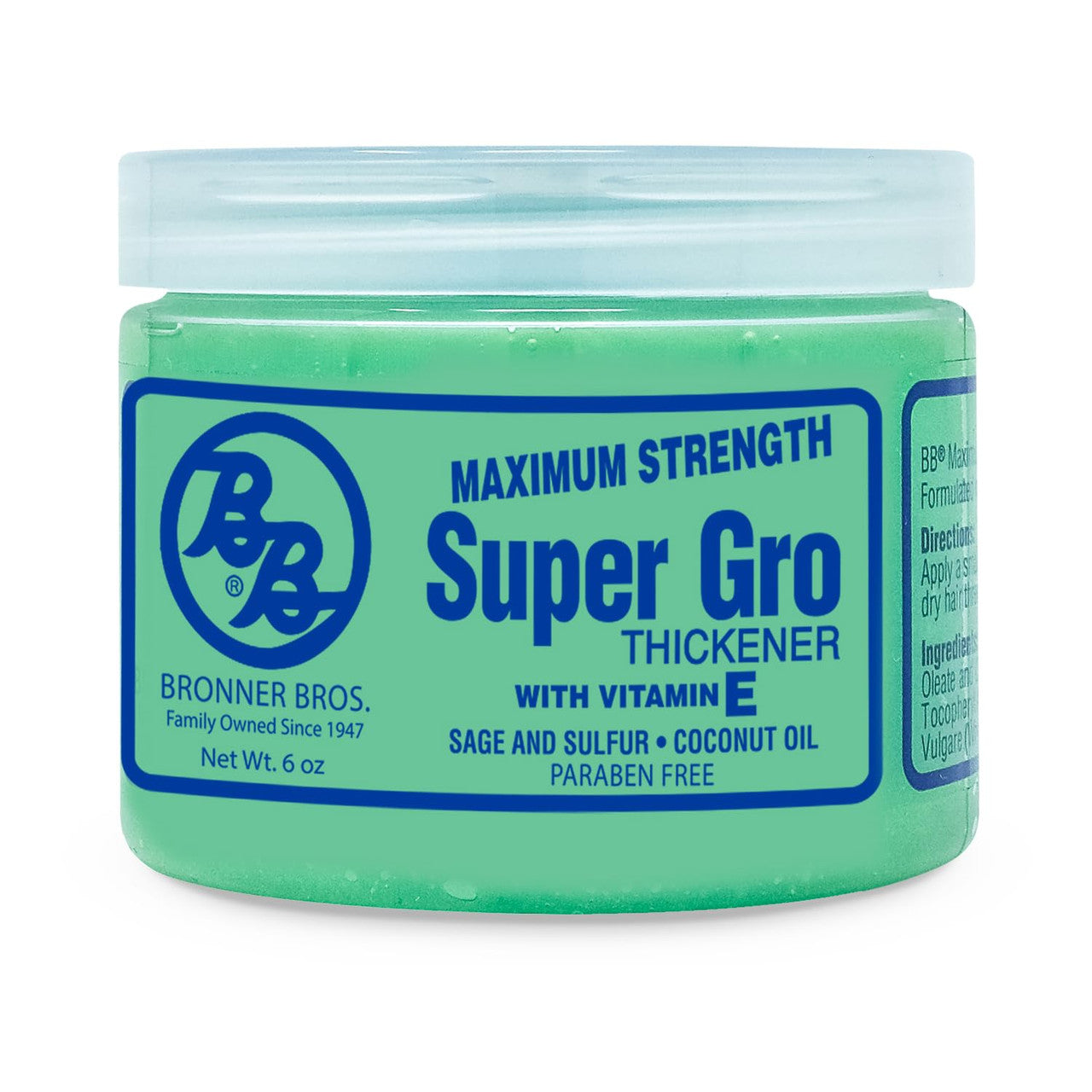 Bronner Brothers Super Gro Conditioner With Vitamin E, Maximum Strength, 6 oz