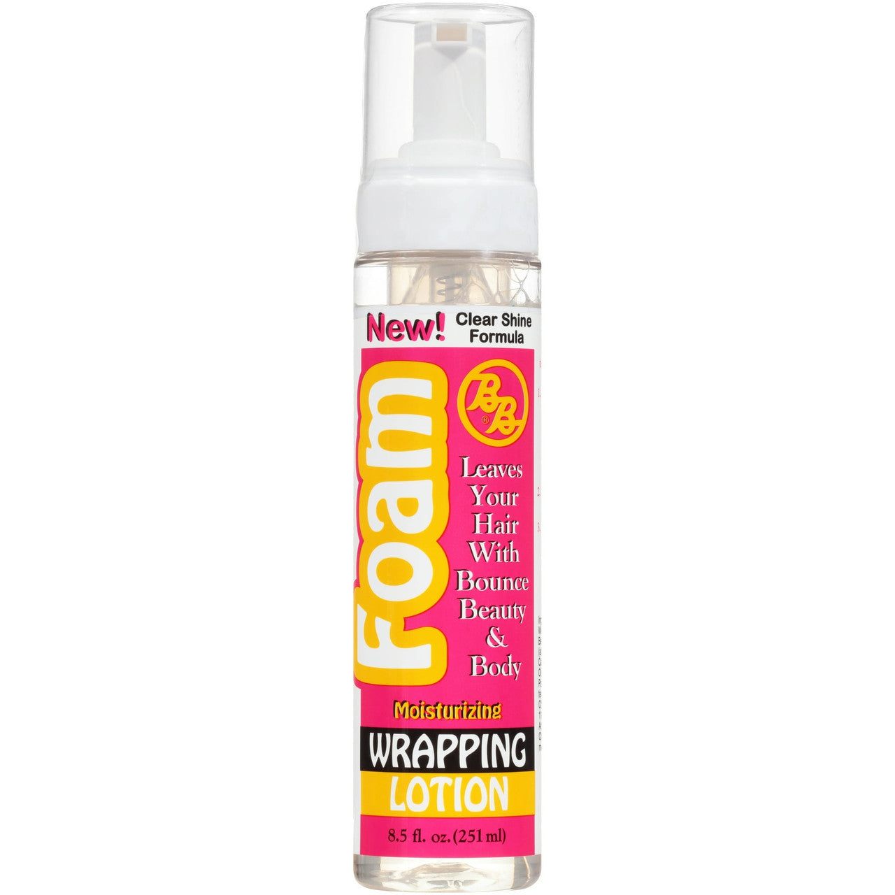 Bronner Brothers Foam Clear Shine Formula Moisturizing Wrapping Lotion, 8.5 oz