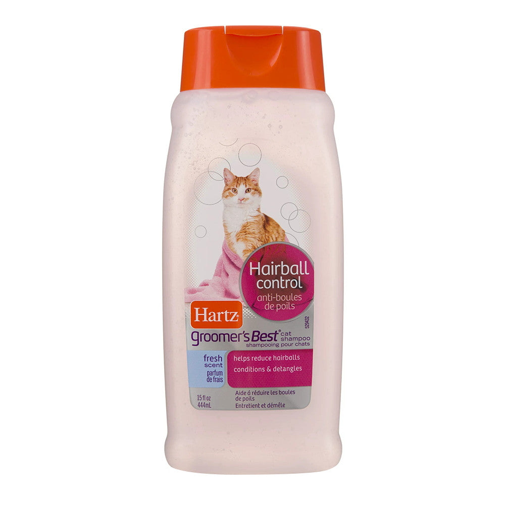 Hartz Groomers Best Hairball Control Cat Shampoo, 15 Oz