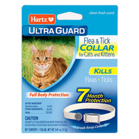 Hartz Ultra Guard Flea and Tick Collar for Cats and Kittens 1Ea