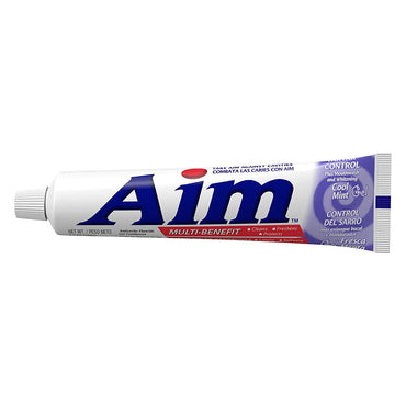 Aim Multi-Benefit Tartar Control Toothpaste, Cool Mint Gel, 5.5 Oz