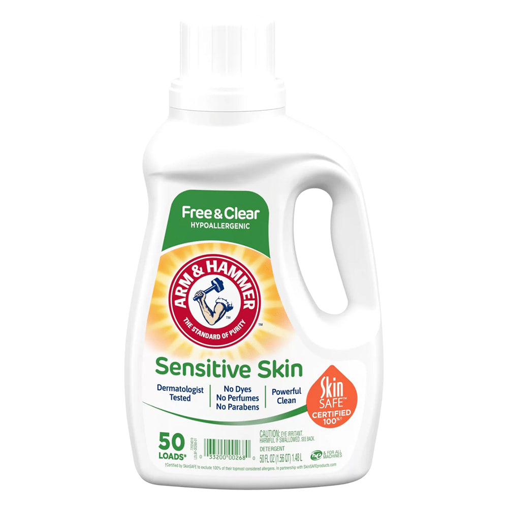 Arm and Hammer Liquid Detergent Free and Clear 50 Loads 50Oz (1.48L)