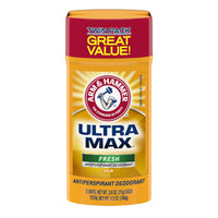 Arm & Hammer Ultramax Solid Antiperspirant And Deodorant, Fresh - 2.6 Oz, 2 Ea