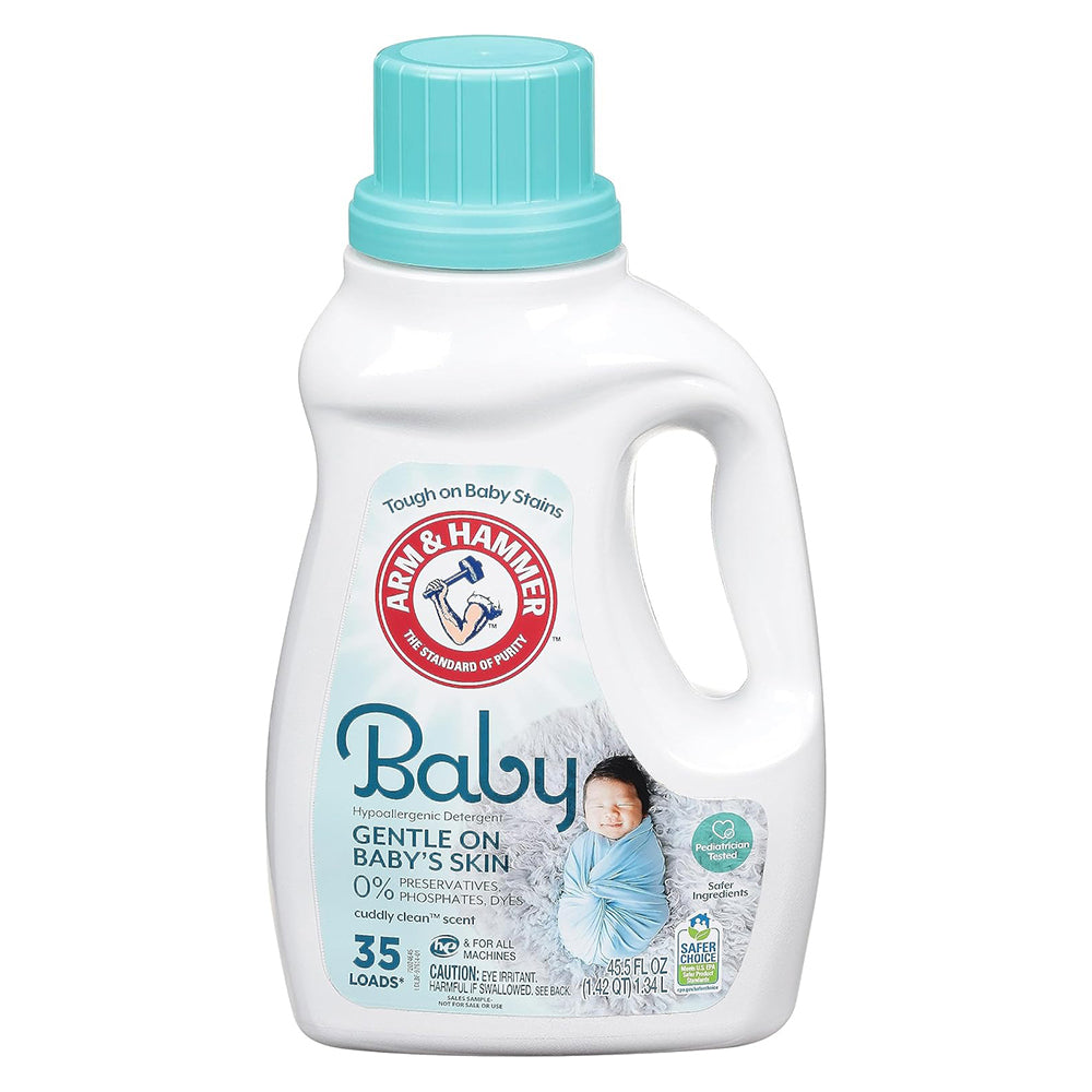 Arm and Hammer Liquid Detergent Baby 35 Loads 45.5Oz (1.34L)