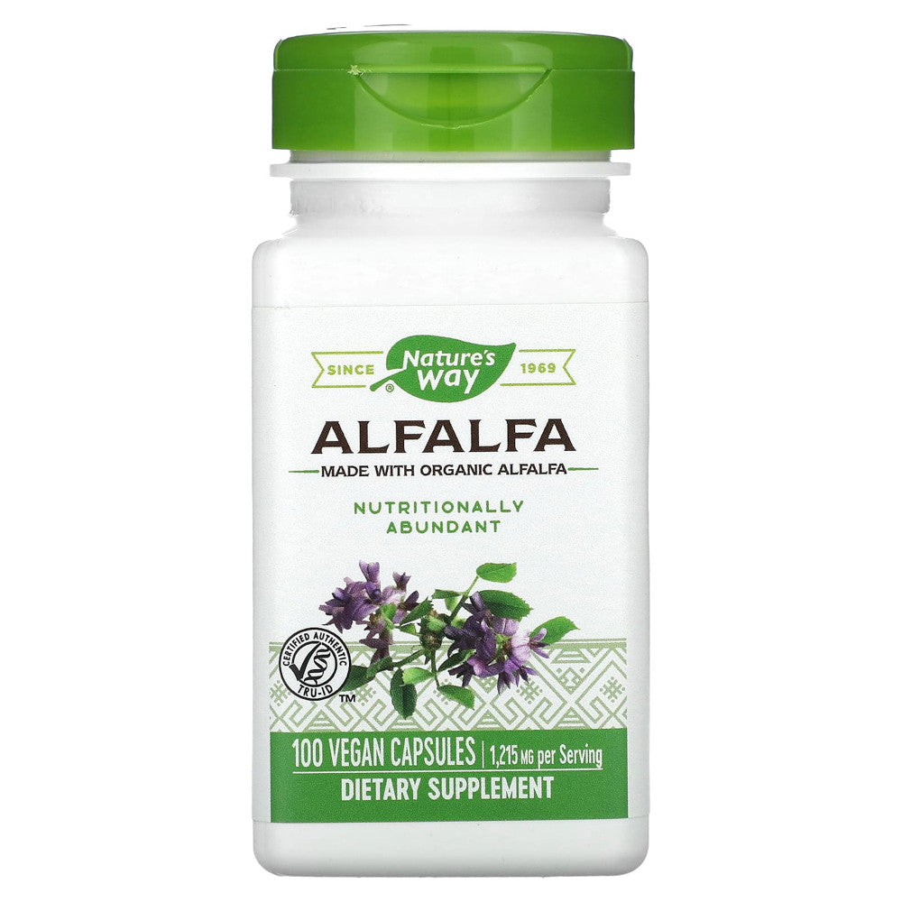 Natures Way Alfalfa Leaves 405 Mg Capsules - 100 Ea