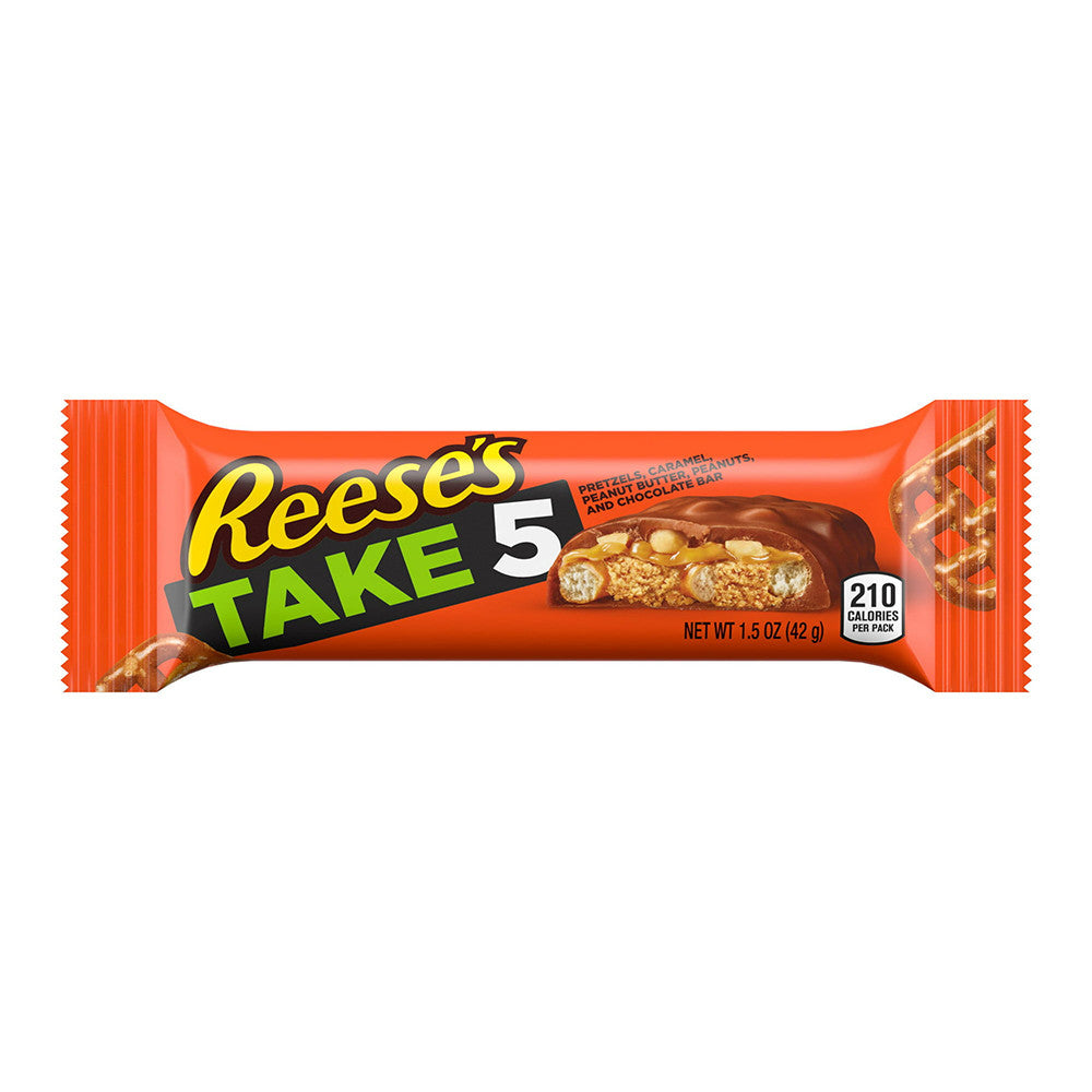 Hersheys Reeses Takes 5 Chocolate Layer Candy Bar, 1.5 Oz