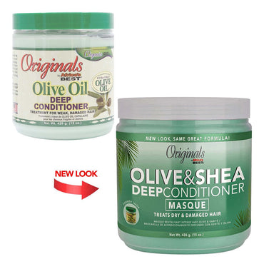 Originals By Africas Best Olive Oil Deep Conditioner For Weak And Damaged Hair, 15 oz