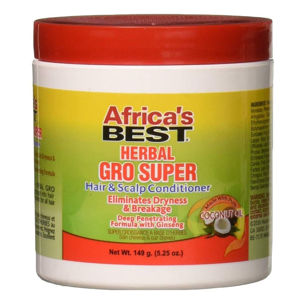 Africas Best Herbal Gro Super Hair and Scalp Conditioner, 5.25 Oz