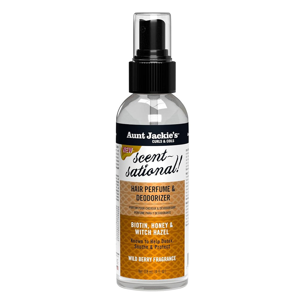 Aunt Jackies Neutralizes Odors Refreshes Hair Adds Shine Scent-Sational Hair Perfume and Deodorizer 4Oz (118ml)