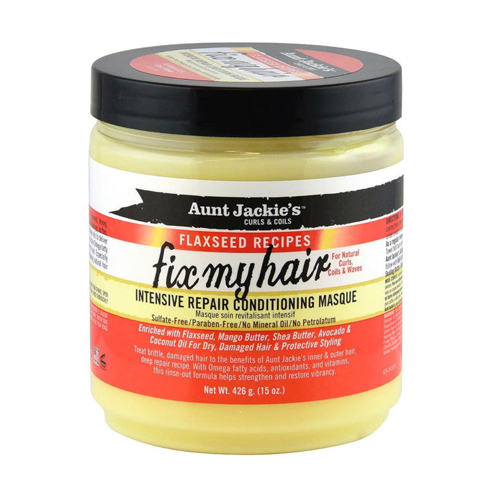 Aunt Jackies Fix My Hair Intensive Repair Conditioning Hair Masque, 15 Oz