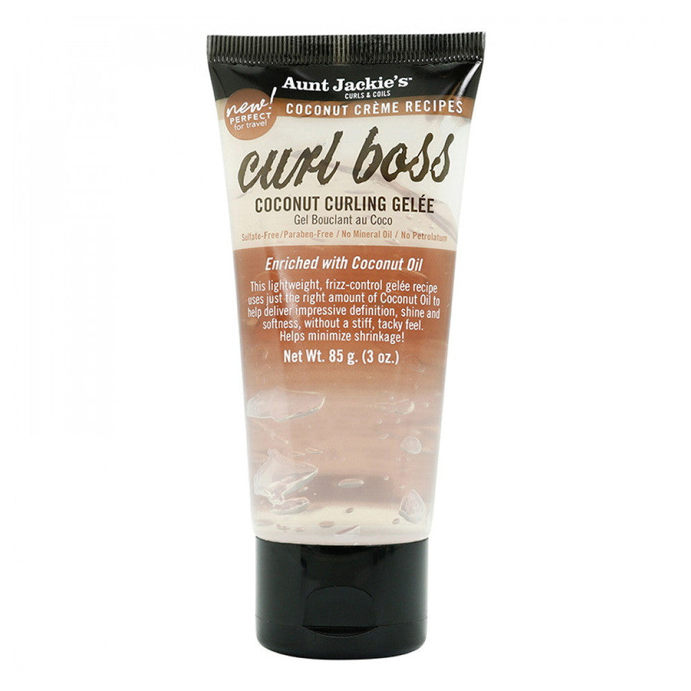 Aunt Jackies Coconut Curling Nourishing And Moisturizing Squeeze Hair Styling Gel, 3 Oz