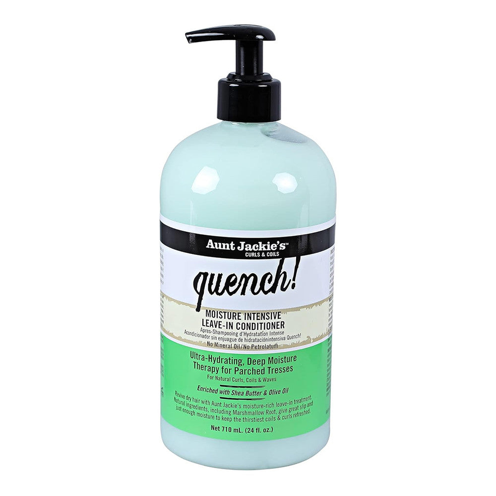 Aunt Jackies Curls and Coils Quench Moisture Intensive Leave-In Hair Conditioner, 24 Oz