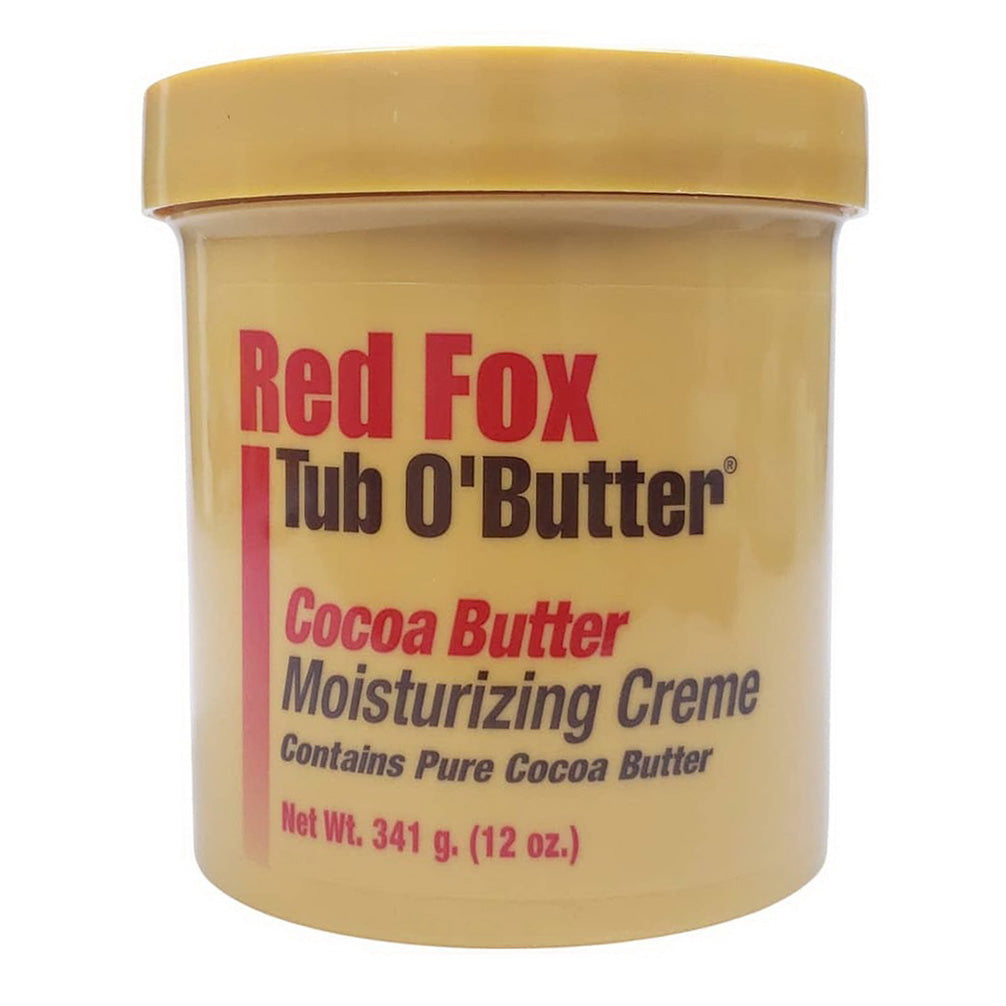 Red Fox Tub O Butter Cocoa Butter Moisturizing Cream Jar 12Oz (341g)