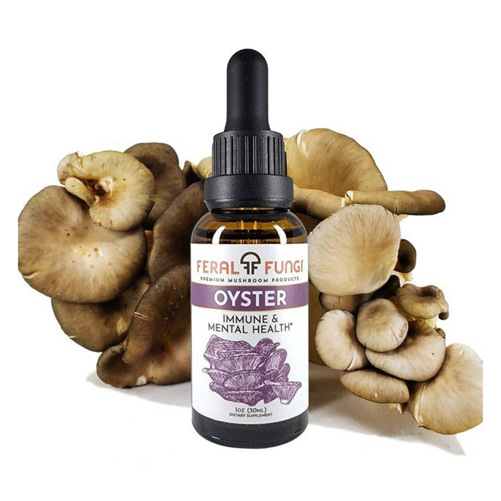 Feral Fungi Oyster Mushroom Extract Immune Support Supplement 1Oz (30ml)