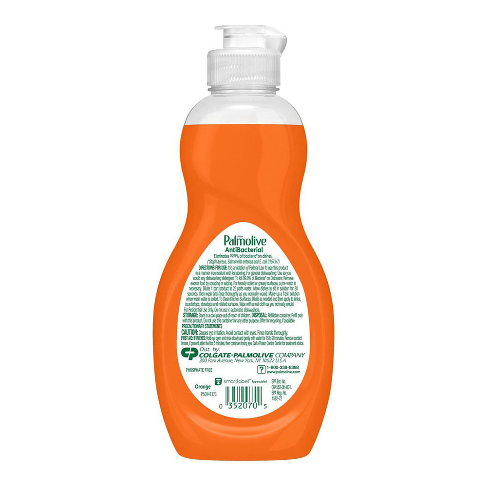 Palmolive Antibacterial Ultra Liquid Dish Soap, Orange, 9.7 Oz