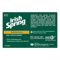 Irish Spring Original Clean Deodorant Bar Soap for Men, 3.75 Oz, 8 Bars