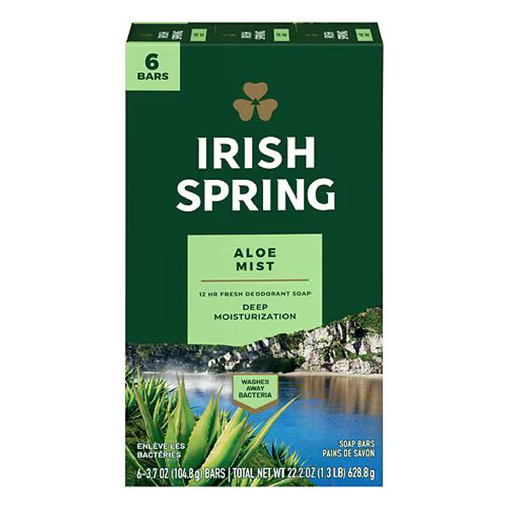 Irish Spring Aloe Vera Bar Soap, 3.7 Oz
