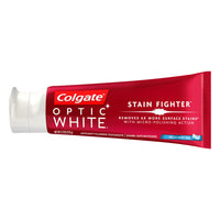 Colgate Optic White Stain Fighter Teeth Whitening Toothpaste, Fresh Mint Gel, 4.2 Oz