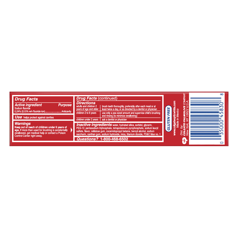 Colgate Optic White Stain Fighter Teeth Whitening Toothpaste, Fresh Mint Gel, 4.2 Oz