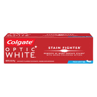 Colgate Optic White Stain Fighter Teeth Whitening Toothpaste, Fresh Mint Gel, 4.2 Oz