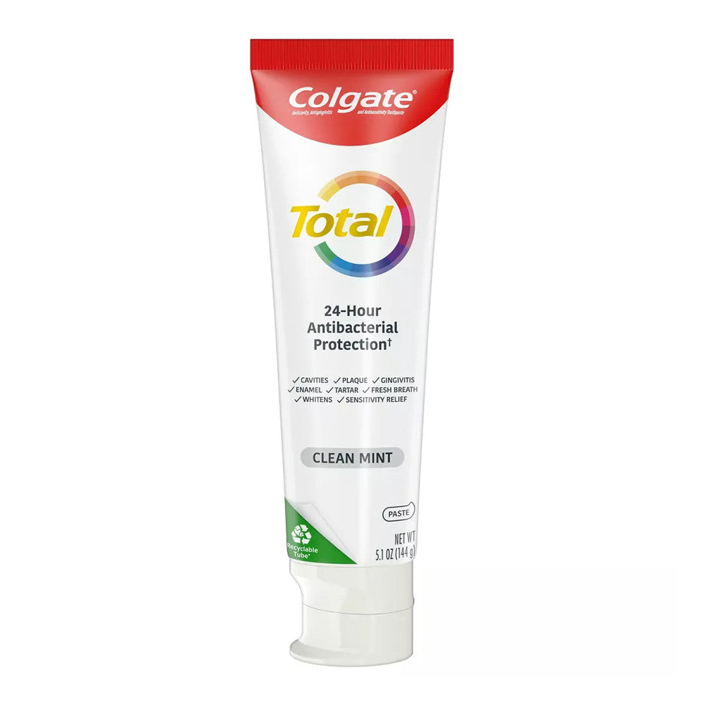 Sf Toothpaste Colgate Total SF Whole Mouth Clean Mint Toothpaste, 4.8 Oz – WellnessBetter