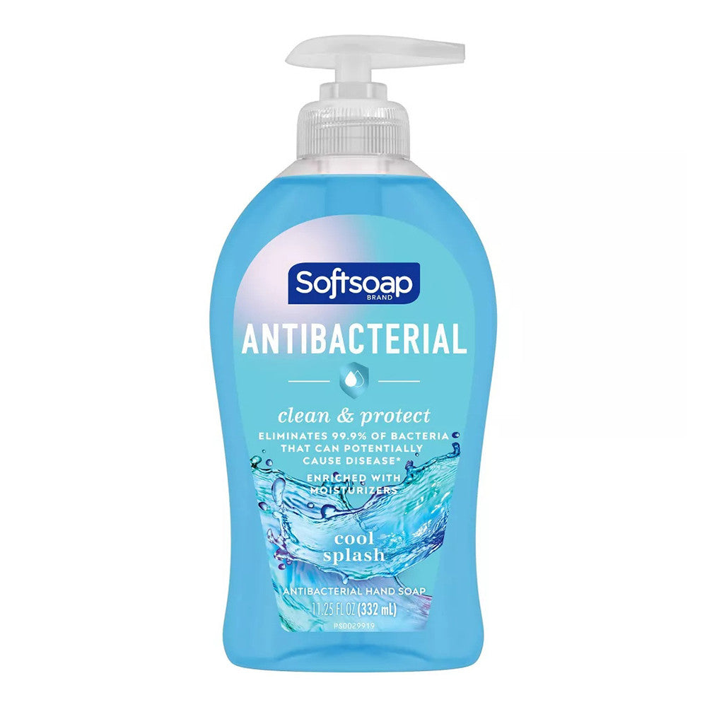 Soft Soap Antibacterial Liquid Hand Soap, Cool Splash, 332 Ml