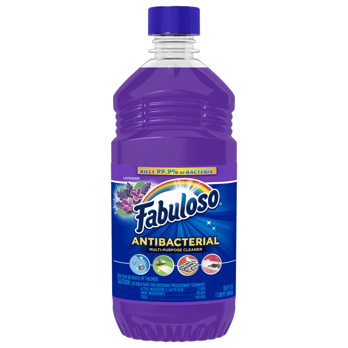Fabuloso Multi Purpose Cleaner Liquid, Lavender Scent, 16.9 Oz