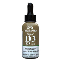 Windmill Vitamin D3 125 Mcg (5000 Iu) Liquid, 2 Oz