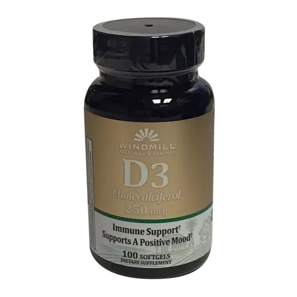 Windmill Natural Vitamin D3 250 Mg, 100 Ea