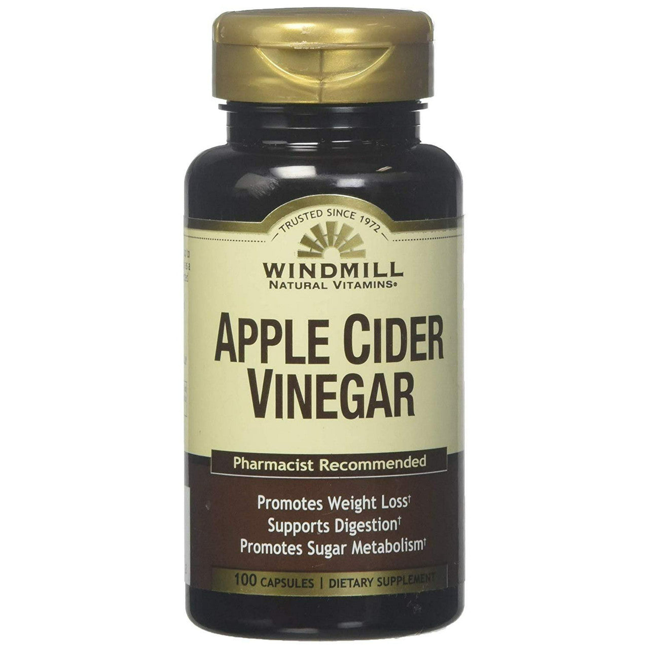 Windmill Standardized Apple Cider Vinegar Tablets - 100 Ea