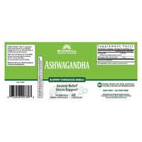 Windmill Vitamins Ashwagandha Capsules, 60 Ea