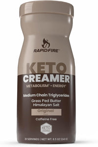 Rapid Fire Keto Creamer Caffeine Free Original Energy Booster, 8.5 Oz