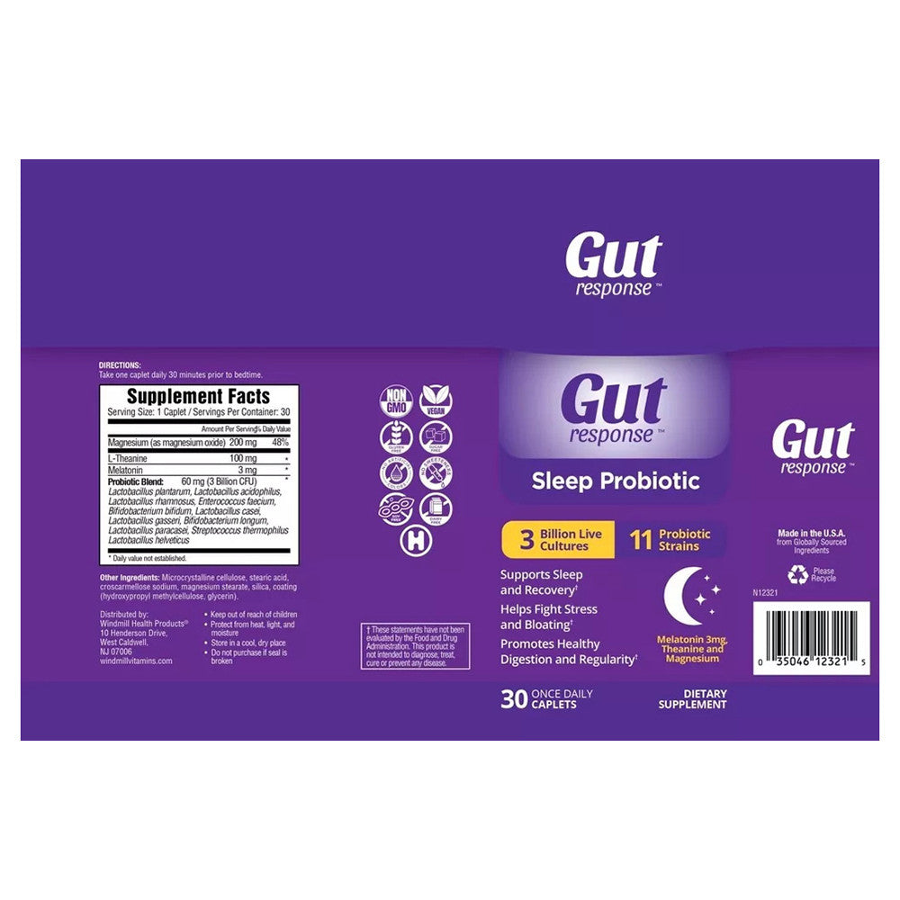 Gut Response Sleep Probiotic Capsules, 30 Ea