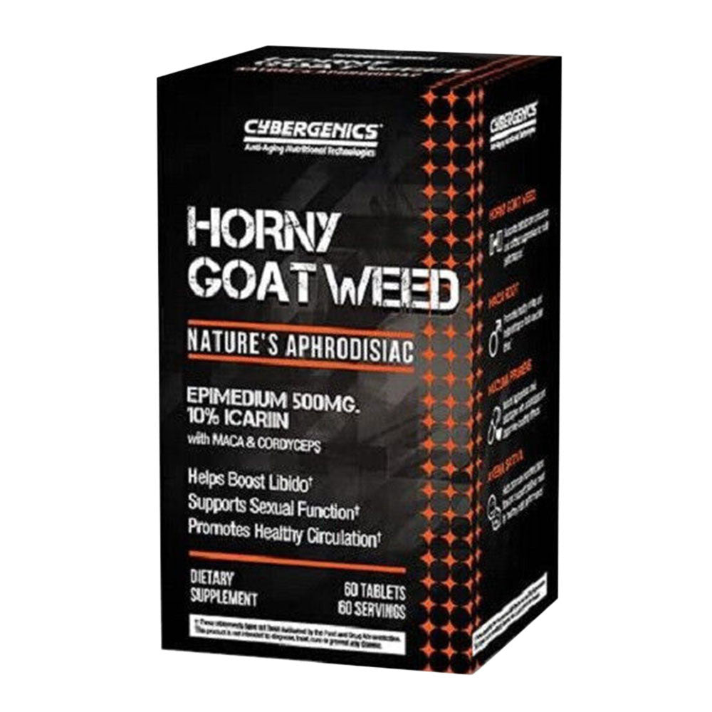 Cybergenics Horny Goat Weed 500Mg Natures Aphrodisiac Tablets, 60 Ea