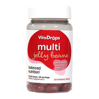 Vita Drops Multivitamin Jelly Beans, Strawberry Flavor, 30 Servings, 90 Ea