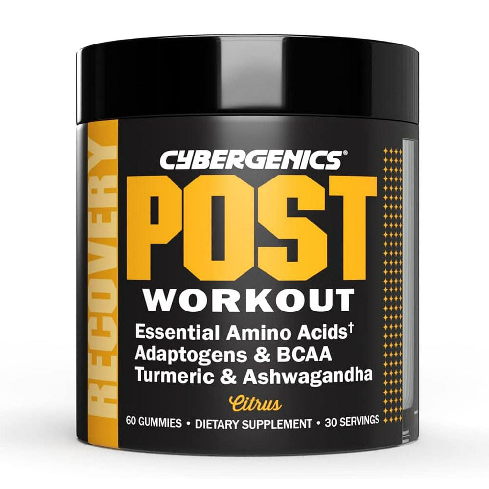 Cybergenics Post Workout Gummies Support Muscle Recovery and Joint Health, Citrus Flavor, 60 Ea