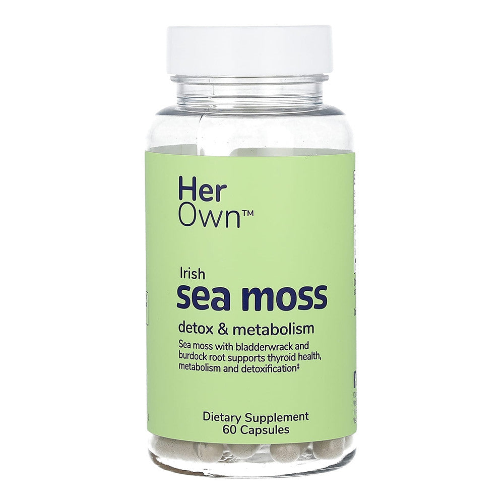 Her Own Irish Sea Moss Detox and Metabolism, Immune Support Capsules, 60 Ea