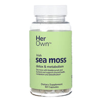 Her Own Irish Sea Moss Detox and Metabolism, Immune Support Capsules, 60 Ea